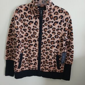 Rachel Zoe Leopard Print Kids Jacket by